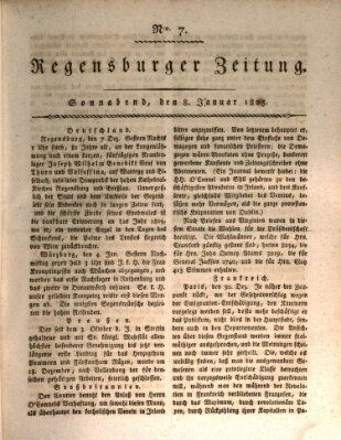 Regensburger Zeitung Samstag 8. Januar 1825