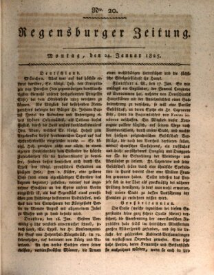 Regensburger Zeitung Montag 24. Januar 1825