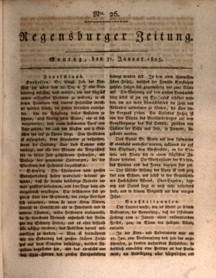 Regensburger Zeitung Montag 31. Januar 1825