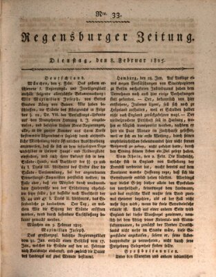 Regensburger Zeitung Dienstag 8. Februar 1825