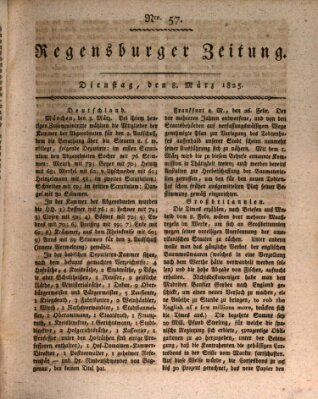 Regensburger Zeitung Dienstag 8. März 1825