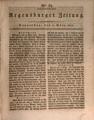 Regensburger Zeitung Donnerstag 17. März 1825