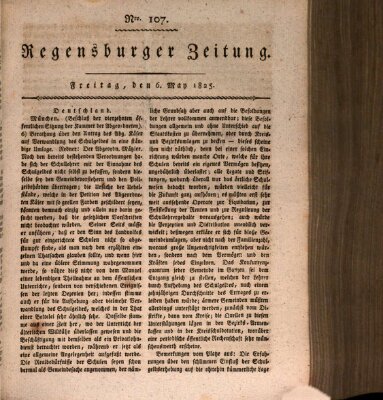 Regensburger Zeitung Freitag 6. Mai 1825