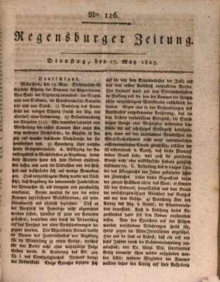 Regensburger Zeitung Dienstag 17. Mai 1825