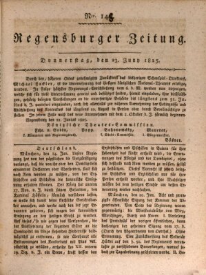 Regensburger Zeitung Donnerstag 23. Juni 1825