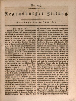 Regensburger Zeitung Freitag 24. Juni 1825