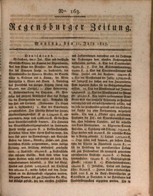 Regensburger Zeitung Montag 11. Juli 1825