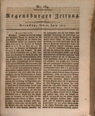 Regensburger Zeitung Dienstag 12. Juli 1825