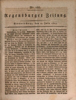 Regensburger Zeitung Donnerstag 14. Juli 1825