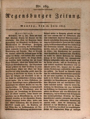 Regensburger Zeitung Montag 18. Juli 1825