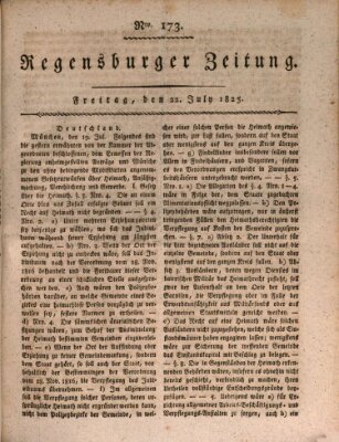 Regensburger Zeitung Freitag 22. Juli 1825