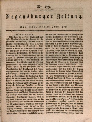 Regensburger Zeitung Freitag 29. Juli 1825