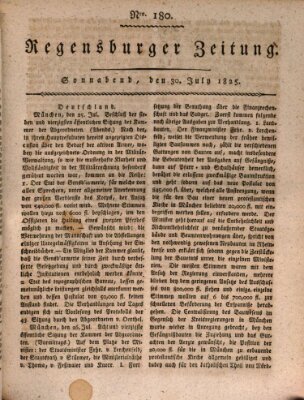 Regensburger Zeitung Samstag 30. Juli 1825