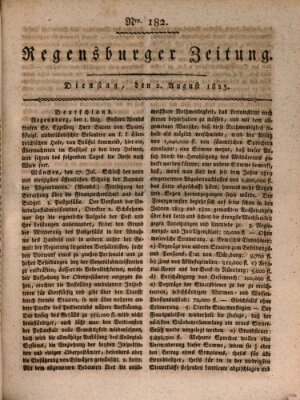 Regensburger Zeitung Dienstag 2. August 1825