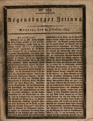 Regensburger Zeitung Montag 24. Oktober 1825