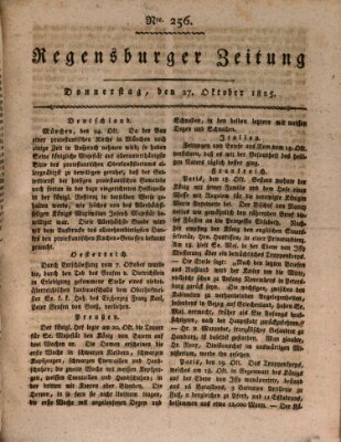 Regensburger Zeitung Donnerstag 27. Oktober 1825