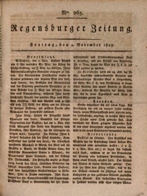 Regensburger Zeitung Freitag 4. November 1825