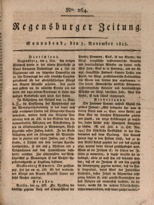 Regensburger Zeitung Samstag 5. November 1825