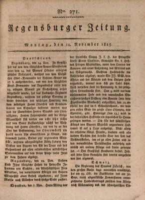 Regensburger Zeitung Montag 14. November 1825