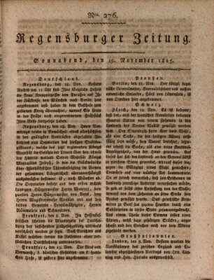 Regensburger Zeitung Samstag 19. November 1825