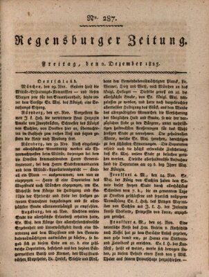 Regensburger Zeitung Freitag 2. Dezember 1825