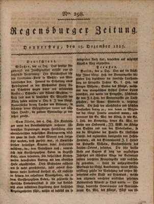 Regensburger Zeitung Donnerstag 15. Dezember 1825