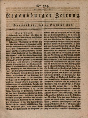 Regensburger Zeitung Donnerstag 22. Dezember 1825