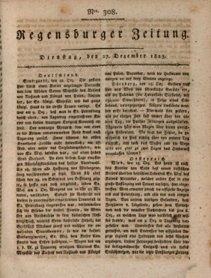 Regensburger Zeitung Dienstag 27. Dezember 1825