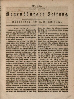Regensburger Zeitung Donnerstag 29. Dezember 1825