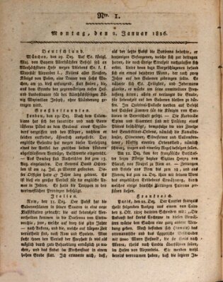 Regensburger Zeitung Montag 2. Januar 1826