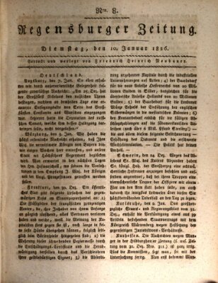 Regensburger Zeitung Dienstag 10. Januar 1826