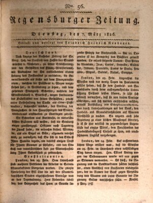 Regensburger Zeitung Dienstag 7. März 1826