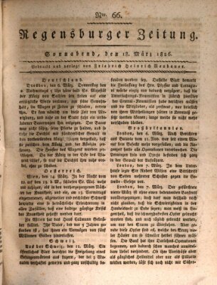 Regensburger Zeitung Samstag 18. März 1826