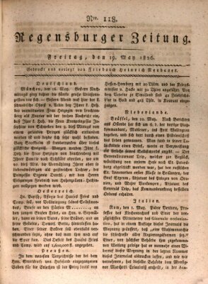 Regensburger Zeitung Freitag 19. Mai 1826