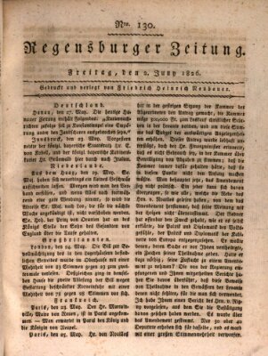 Regensburger Zeitung Freitag 2. Juni 1826