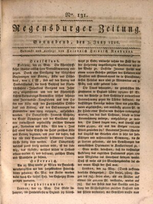 Regensburger Zeitung Samstag 3. Juni 1826