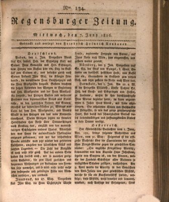 Regensburger Zeitung Mittwoch 7. Juni 1826