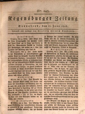 Regensburger Zeitung Samstag 17. Juni 1826