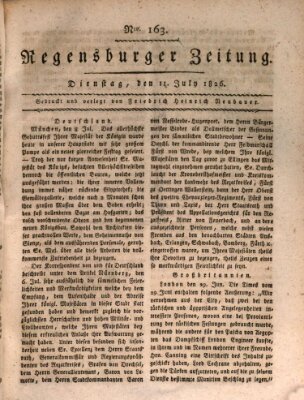 Regensburger Zeitung Dienstag 11. Juli 1826