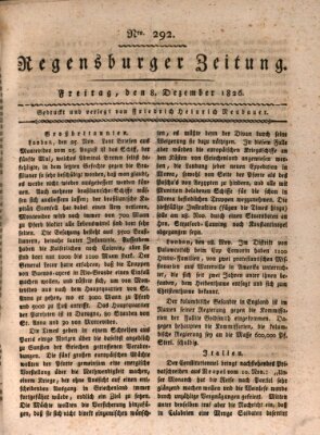 Regensburger Zeitung Freitag 8. Dezember 1826