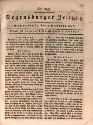 Regensburger Zeitung Samstag 9. Dezember 1826