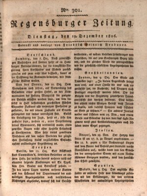 Regensburger Zeitung Dienstag 19. Dezember 1826