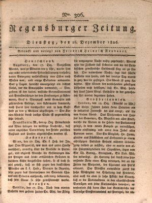 Regensburger Zeitung Dienstag 26. Dezember 1826