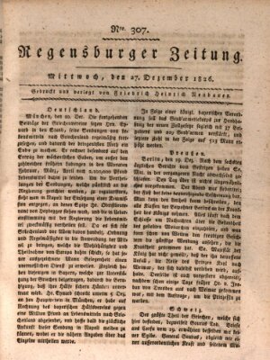 Regensburger Zeitung Mittwoch 27. Dezember 1826