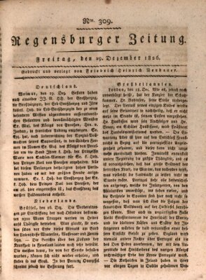 Regensburger Zeitung Freitag 29. Dezember 1826