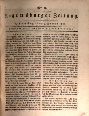 Regensburger Zeitung Dienstag 9. Januar 1827