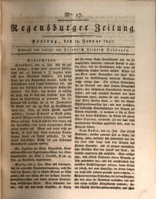 Regensburger Zeitung Freitag 19. Januar 1827