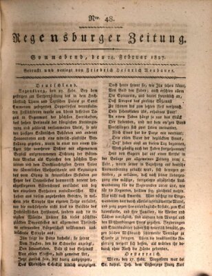 Regensburger Zeitung Samstag 24. Februar 1827