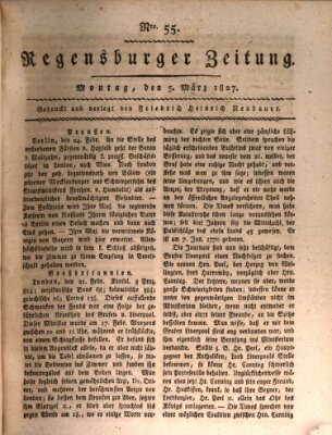 Regensburger Zeitung Montag 5. März 1827