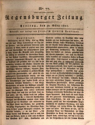 Regensburger Zeitung Freitag 30. März 1827